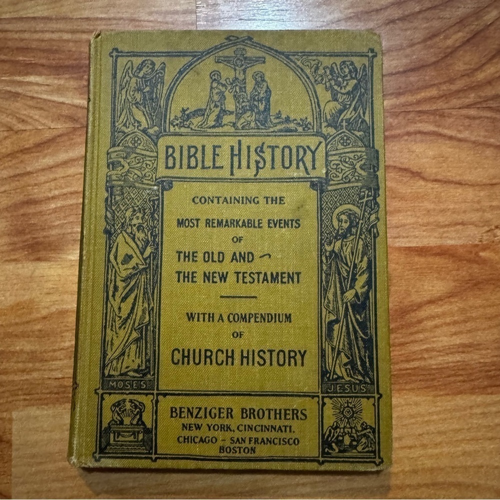 1936 Bible History, Events of The Old & New Testaments, by Rev. Richard Gilmore